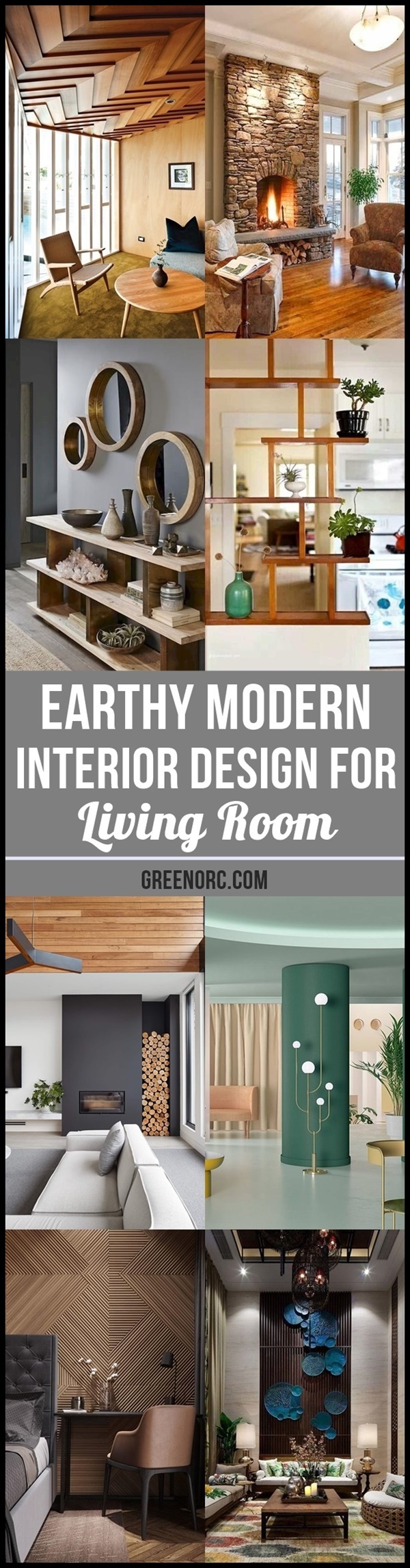 Earthy Modern Interior Design for Living Room