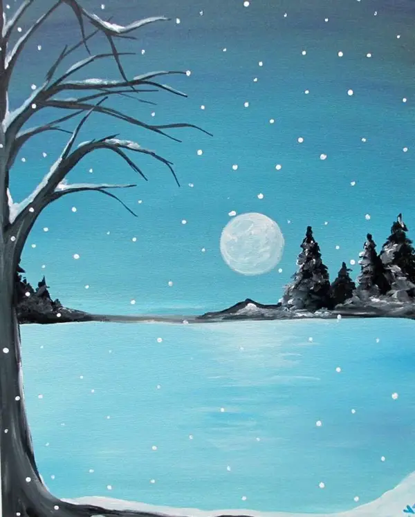 Simple and Easy Acrylic Landscape Painting Ideas