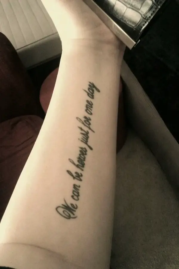 I got a Taylor tattoo of my favorite lyrics  rTaylorSwift