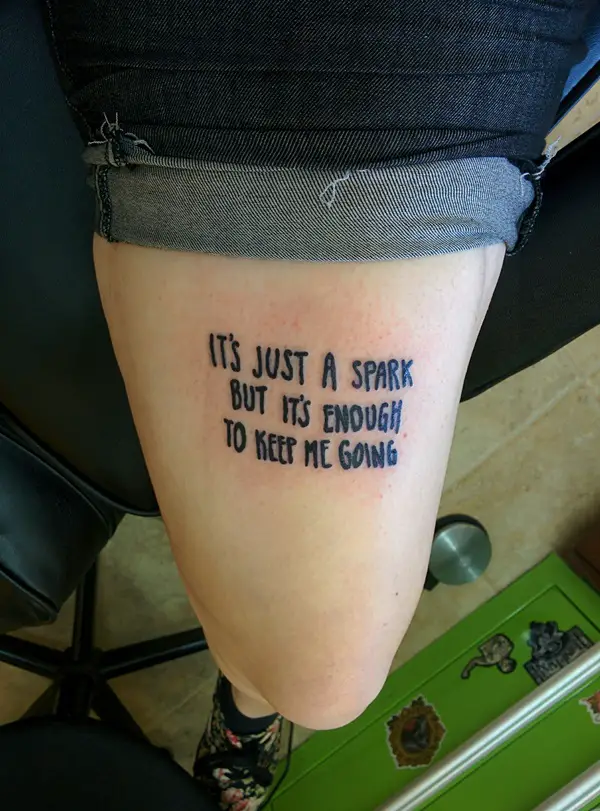 Song Lyric Tattoos That Will Inspire Your Music-Loving Soul