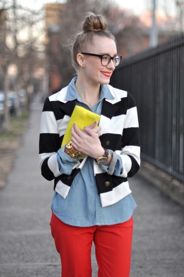 Nerdy-Chic Work Outfit Ideas