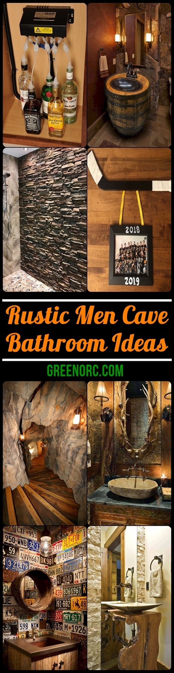 Rustic Men Cave Bathroom Ideas