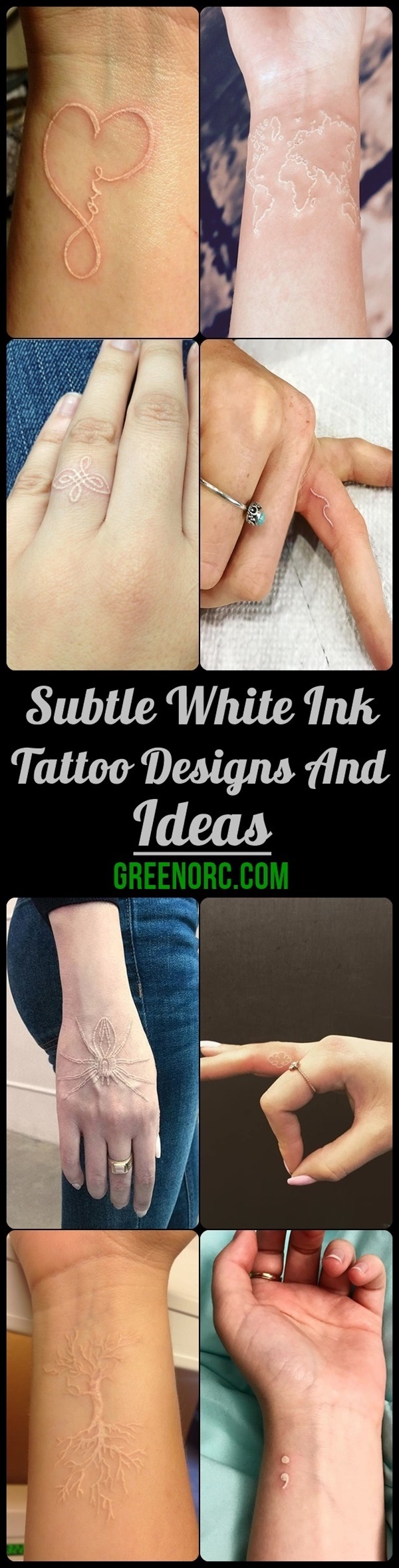 Subtle White Ink Tattoo Designs And Ideas