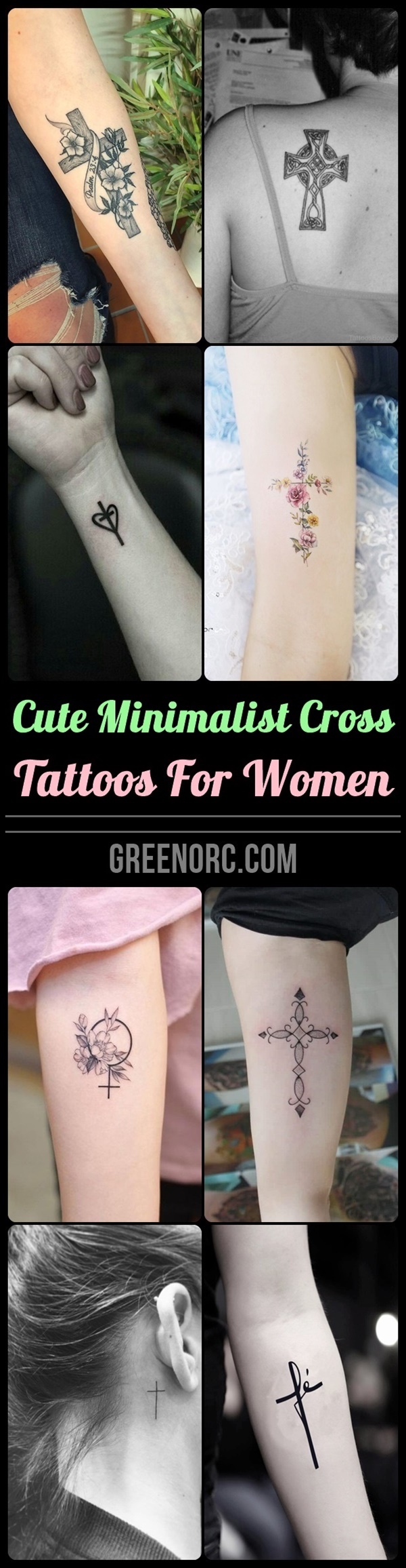 27 Beautiful Cross Tattoos for Tattoo Lovers  Psycho Tats