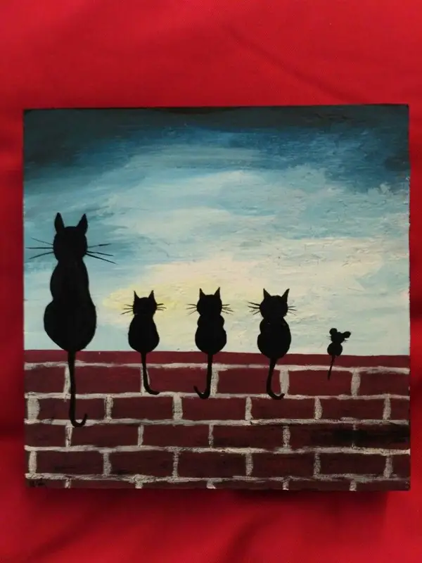 Featured image of post Easy Acrylic Cat Painting : Find great deals on ebay for cat paintings acrylic.