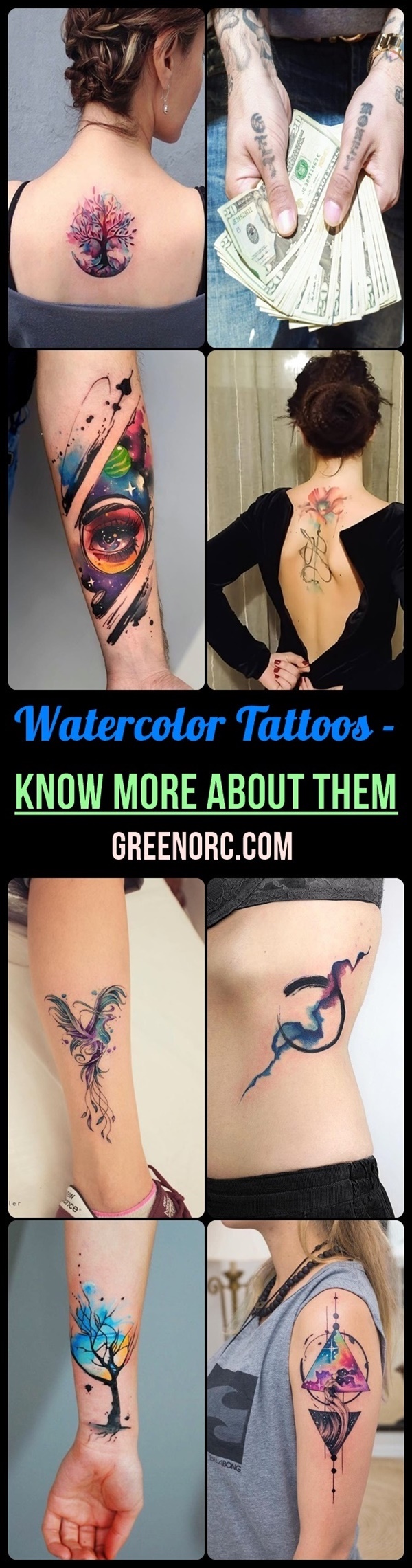 Watercolor Tattoos - Know More About Them