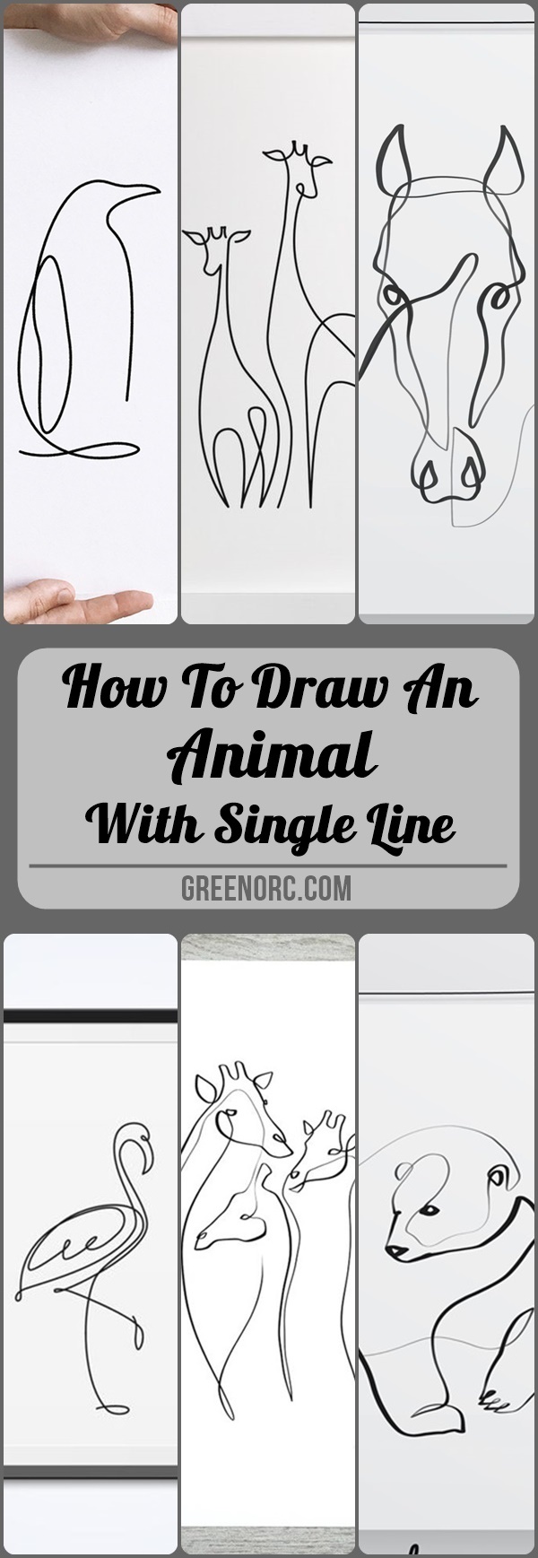 How To Draw An Animal With Single Line - Greenorc