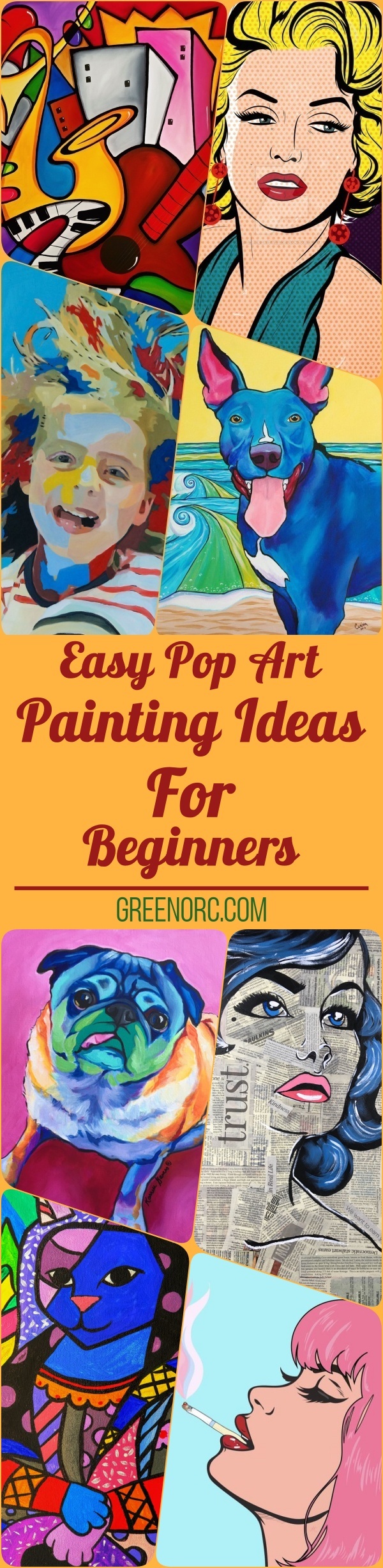 Easy Pop Art Painting Ideas For Beginners
