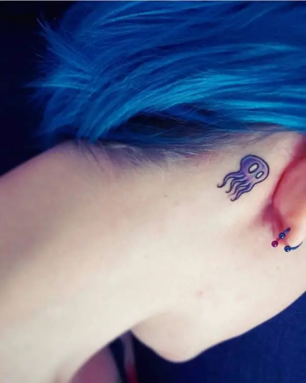 Meaningful But Cute Behind The Ear Tattoo Designs
