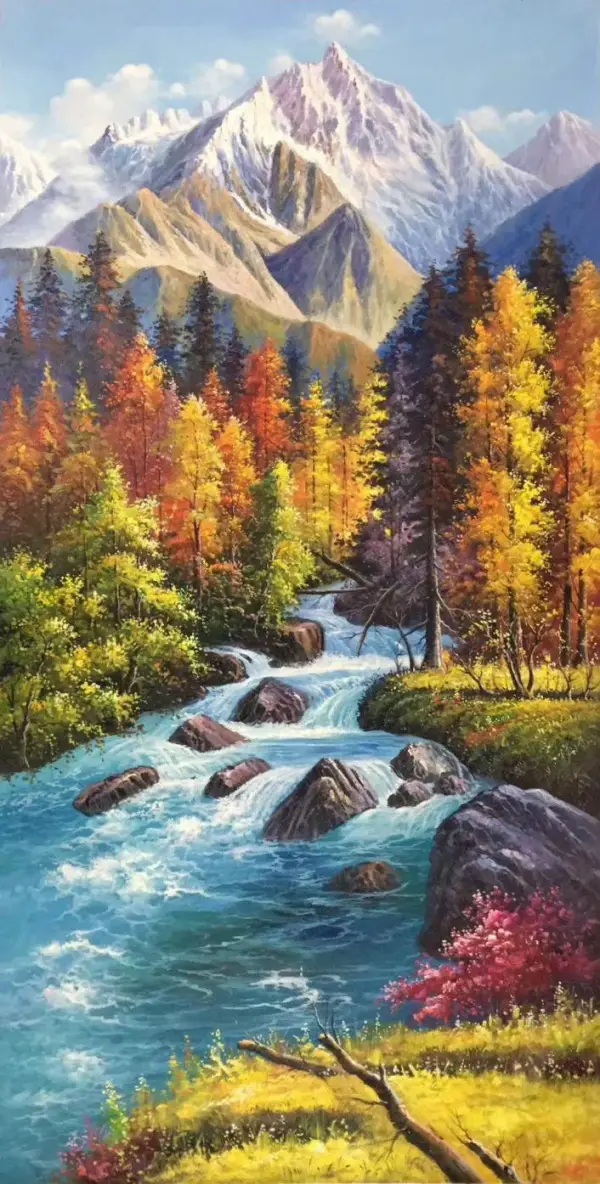 40 Simple Acrylic Painting Ideas On, How To Paint Landscapes With Acrylics On Canvas