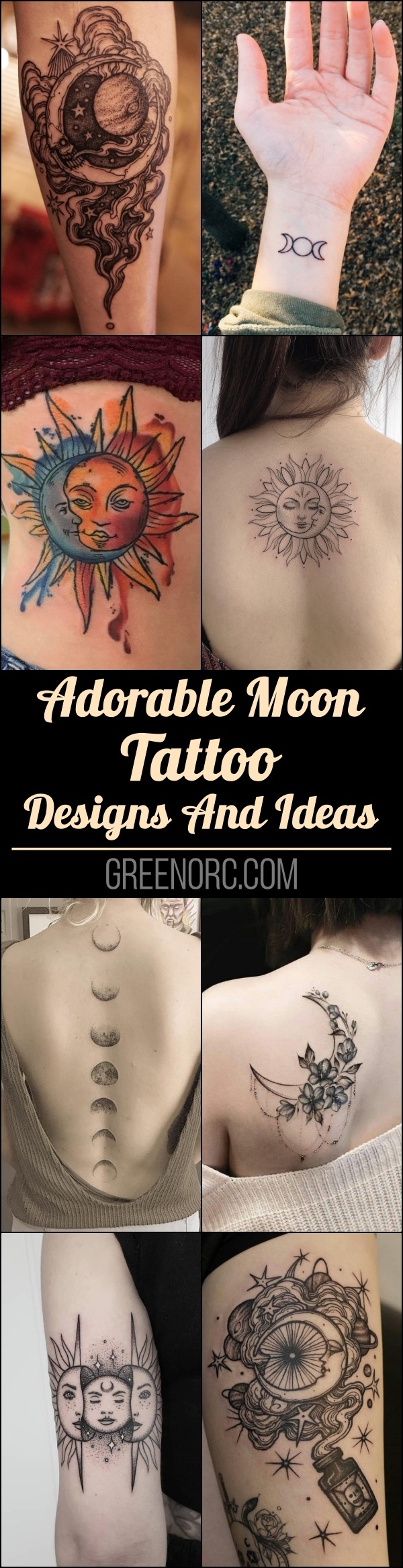 40 Adorable Moon Tattoo Designs And Ideas