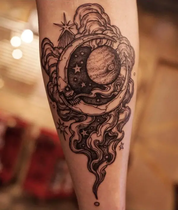 10 Magnificent Celestial Tattoo Designs for Men and Women