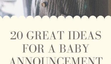 20 great ideas for a baby announcement in December