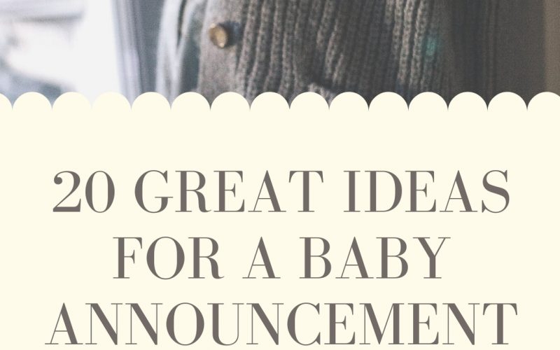 20 great ideas for a baby announcement in December