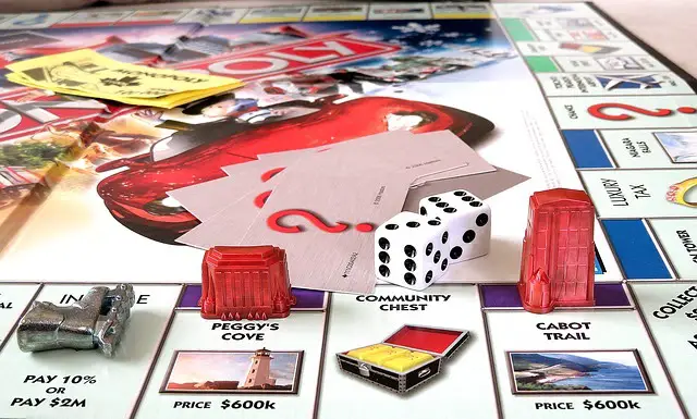 Monopoly board game Monopoly board game for December birthday parties